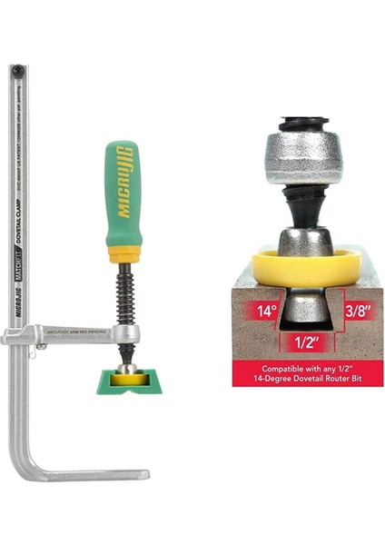 Kırlangıç Kuyruğu Kelepçe Ap, Yeşil, 21,5 cm