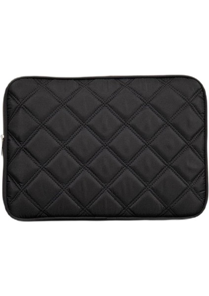 Air Pro 13 13.3 14 Inç Uyumlu Kapitone Kılıf Laptop Çantası. Siyah