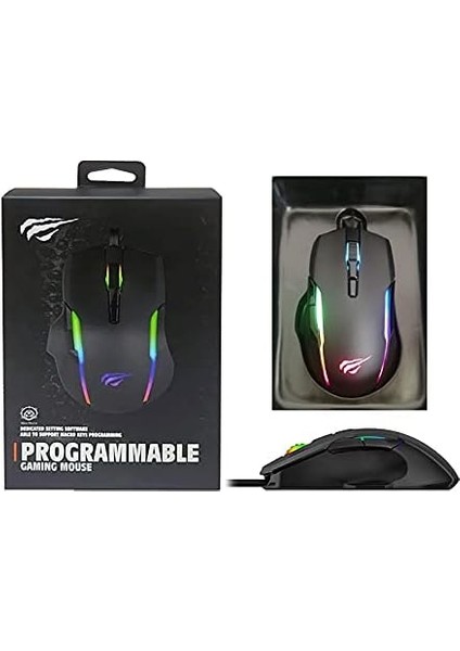 Gamenote MS1012A Kablolu Rgb Gaming Mouse - Siyah modelleri