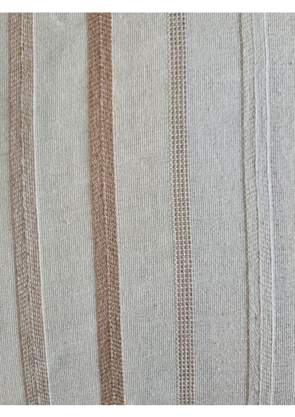 Çift Kişilik Nevresim Takımı 2 ADET Yastık 1 Adet Düz Çarşaf Kahverengi Çizgili indirimleri