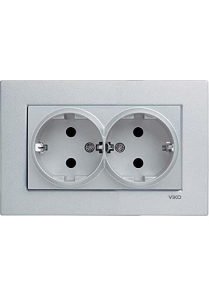 Novella Met Beyaz Ikili Toprakli Priz Çarpma Karşıtı Çocuk Korumalı