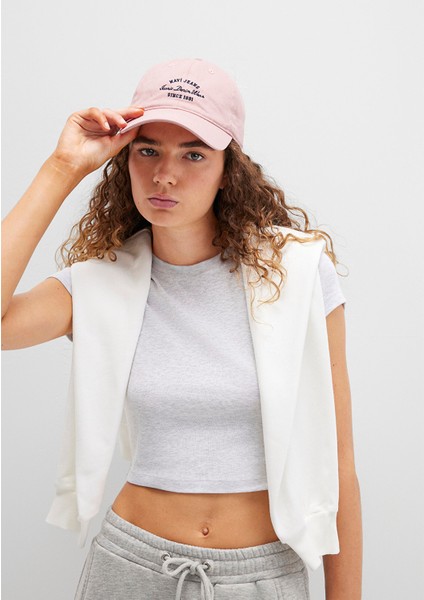 Nakışlı Pembe Şapka 1913465-17865