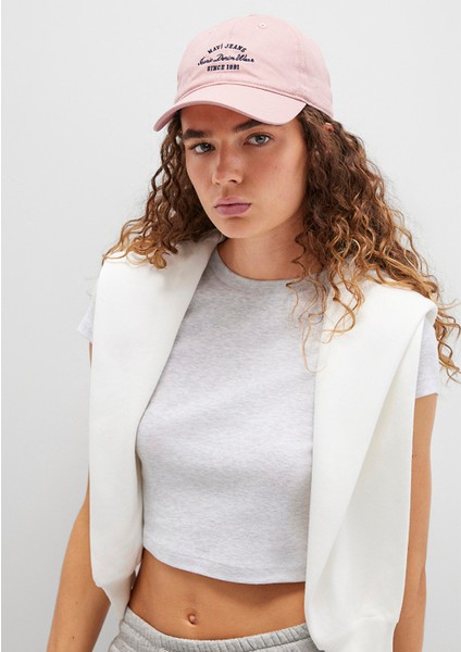 Nakışlı Pembe Şapka 1913465-17865