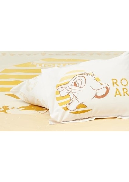 Lion H Karakter BASKILI%100 Pamuk Nevresim Takımı, Çok Renkli, Bebek modelleri