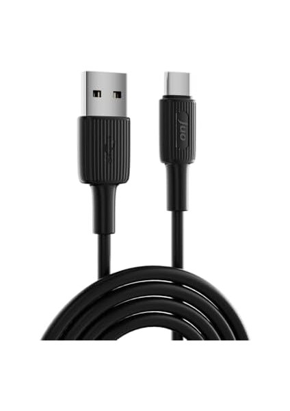 Juo 66W Usb-A To USB Type-C Silikon Hızlı Şarj ve Data Kablosu Siyah 1 Metre fiyatları