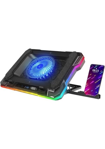 S49 Cyclone Laptop Soğutucu Rgb Renkli Oyunculara Özel 2 USB Port 140MM Fan 14-19INÇ fiyatları