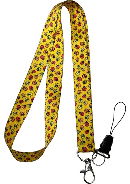Uğur Böceği Boyun Ipi ve Telefon Askısı Lanyard
