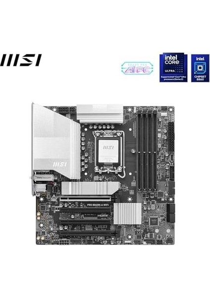 Msı MB Pro B860M-A Wıfı Soket 1851 Ddr5 8600MHZ(OC) 3xm.2 1x Tb4 HDMI Dısplay 5g Lan Wıfı 7 Matx fiyatları