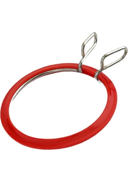 Üstün Kalite, Metal Yaylı Gergi Nakış Çemberleri, Çapraz Dikiş Kancası, Darning Hoops, Nakış Gergi Kulübesi (Kırmızı, Küçük)