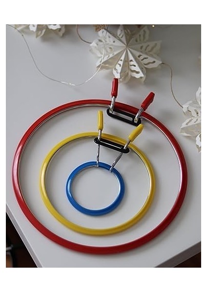 Üstün Kalite, Metal Yaylı Gergi Nakış Çemberleri, Çapraz Dikiş Kancası, Darning Hoops, Nakış Gergi Kulübesi (Kırmızı, Küçük) fiyatları