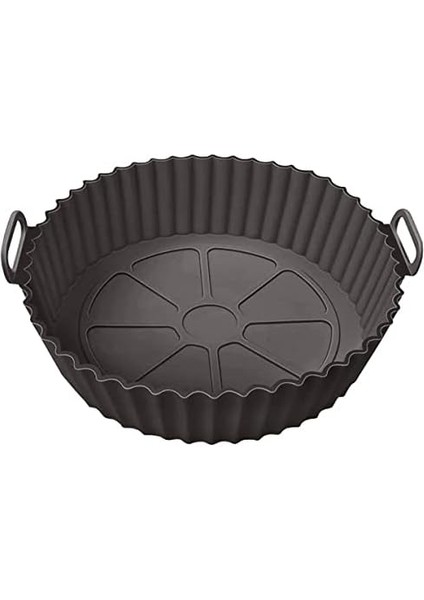 Airfryer Silikon Pişirme Kabı, Yuvarlak Hava Fritözü Aksesuarı, Tüm Airfryerlara Uyumlu Yıkanabilir Leke Tutmaz Esnek Kızartma Tepsisi… ( ) modelleri