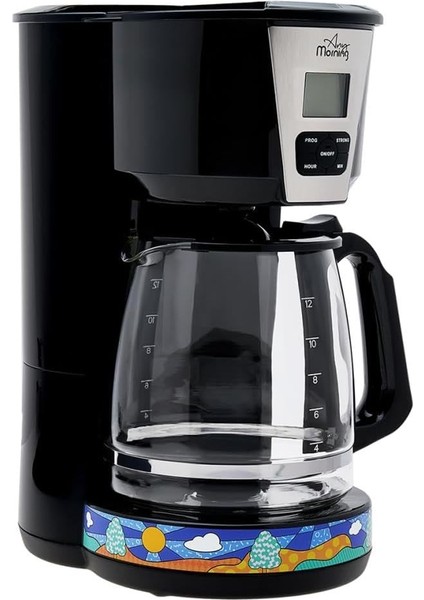 Morning Zaman Ayarlı Filtre Kahve Makinesi, 2 L, Demleme Ayarlı ve Tutma Özellikli 1000 W SH21515B