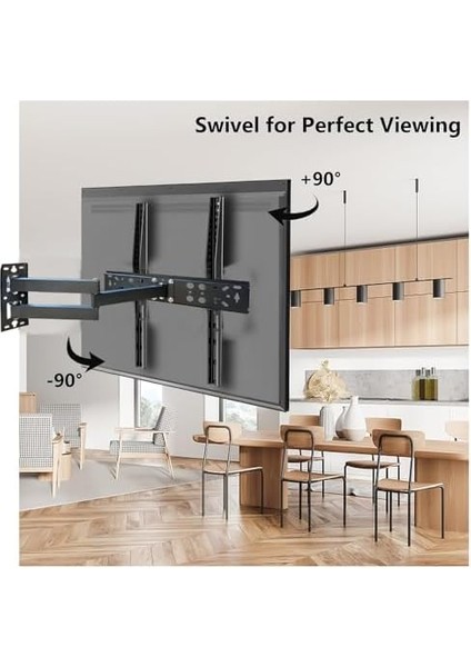 60 Inç&apos;e Kadar (Yeni Nesil Tv) Uyumlu LCD LED Televizyon Askı Aparatı 60" E Kadar ve 30 kg Ultra ve Normal Led/lcd Tv&apos;lerle Uyumludur AS-2642H fiyatları