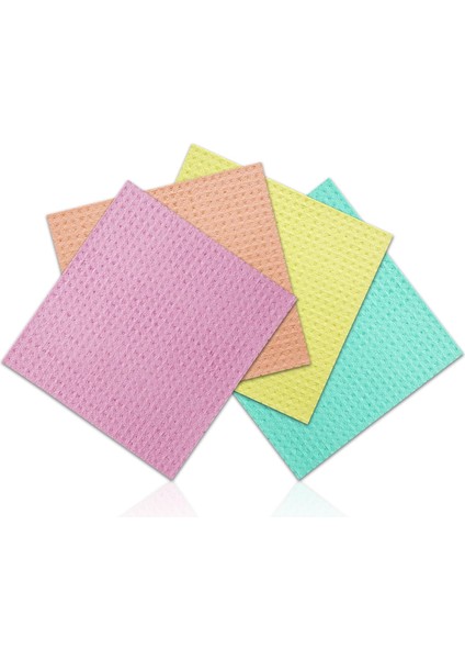 Cleanıng | Mutfak Bezi, Isveç Bulaşık Bezi, Sünger Bez |%100 Pamuk Selüloz | Biyobozunur | X4 Adet