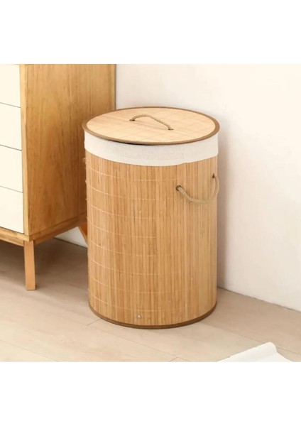 Bambu Çamaşır Sepeti, 60 L