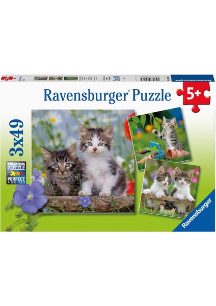 - 3 x 49 Parça Puzzle Tiger Babies (80465)