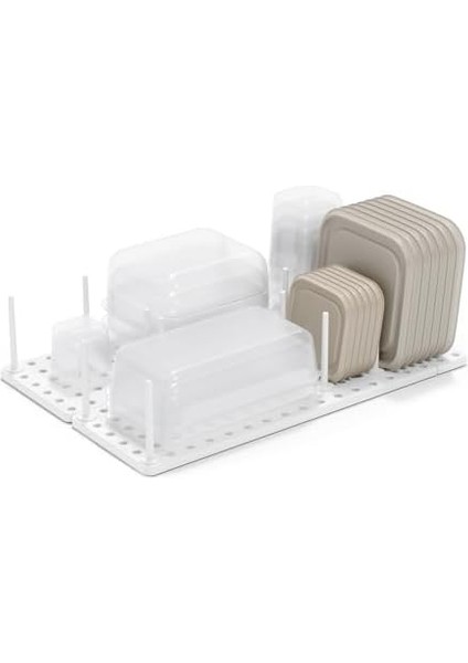 Peggy Mutfak Dolapları ve Çekmeceler Için Kullanım, Tencere, Kapak, Kap ve Daha Fazlasını Saklamak Için Çekmece Bölmesi, 2&apos;li Set, Beyaz, Tek Boy fiyatları