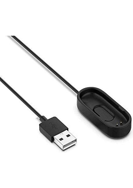 36009 Mi Band 4 ile Uyumlu USB Şarj Kablosu, Siyah modelleri