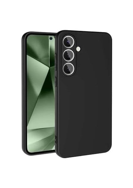 Ggm Aksesuar Galaxy S24 Fe ile Uyumlu Içi Kadife Kamera Korumalı Lansman Silikon Kılıf Ince Yapılı Tam Koruma Sağlayan Kamera Korumalı Kılıf (Siyah) fiyatları