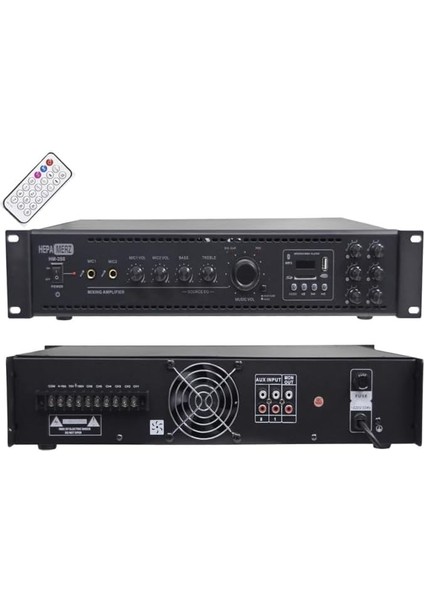 Merz HM250-6 Bölgeli Anfi 250 Watt 6 Mikser Amfi USB