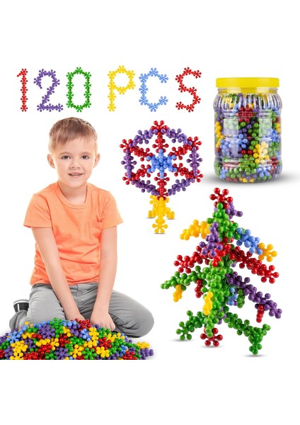 Molecules Eğitici Yaratıcı Molekül Stem Eğitimi Uyumlu 5 Renk Eğitici Oyuncak Molekül (120LI)