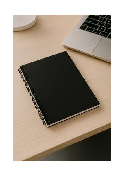 Tanıtım Çizgisiz Spiralli Not Defteri, A5 Boyut (15X21 Cm), 60 Yaprak, 90GR. Ivory Kağıt, Ofis Için Uygun (Siyah) fiyatları