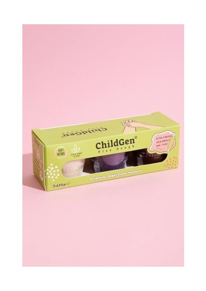 125 gr x 3 3&apos;lü Set Mor, Beyaz, 3 Adet 125 Gram Oyun Hamuru fiyatları