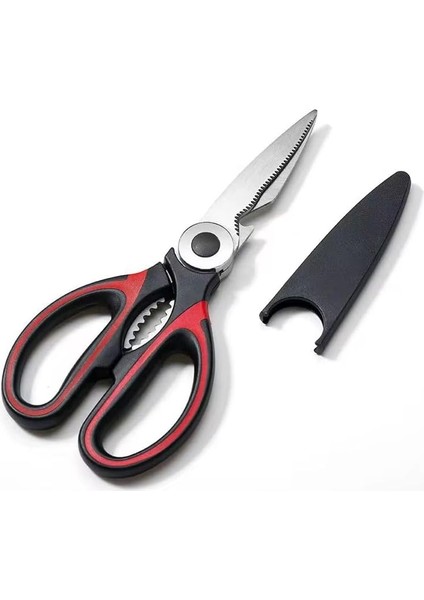 Keskin Mutfak, Çok Amaçlı Paslanmaz Çelik, Tavuk, Balık, Et, Sebzeler, Otlar, Barbekü, Çiçekler, Kuruyemişler Için Mutfak Ağır Hizmet Tipi Çelik (Siyah-Kırmızı) modelleri