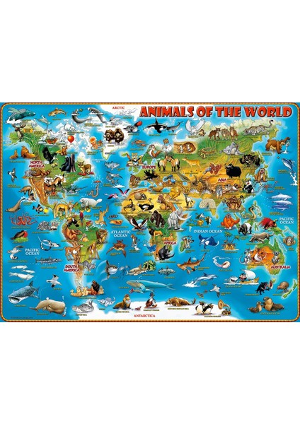 13257 300P Puz Hayvanlı Dünya