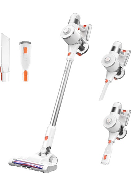 U10 Pro Kablosuz Dikey Süpürge, 30000PA, Beyaz