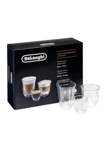 Fancy Çift Duvarlı Espresso, Cappuccino Ve, (6&apos;lı Set), Şeffaf modelleri