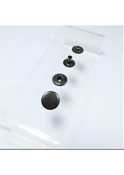 12,5 mm Kendin Yap Kiti, Mont, Giyim, Çanta, Deri Için Çekiçle Uygulama Aparatları ve 15 Adet Çıtçıt Düğme Takım-Paslanmaz Pirinç (Siyah) modelleri