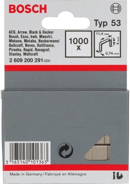 Professional Accessories Zımba Teli, Gri, 1000 Adet