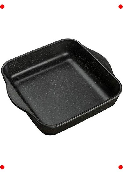 Yapışmaz Siyah Kare Fırın Tepsisi 22X22 cm