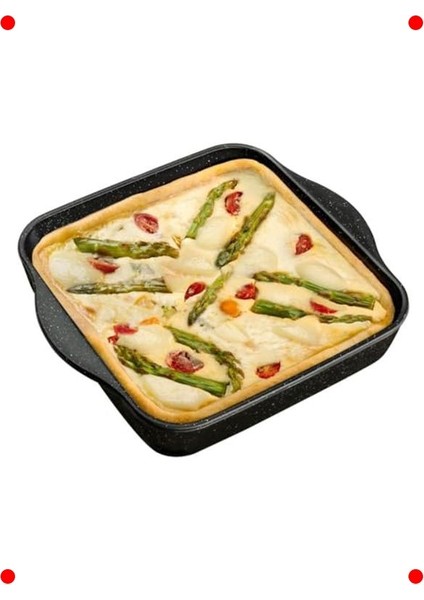 Yapışmaz Siyah Kare Fırın Tepsisi 22X22 cm fırsatları