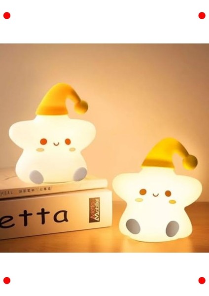 Dokunmatik Çocuk Gece Lambası - Rgb Modlu USB Şarjlı