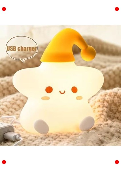 Dokunmatik Çocuk Gece Lambası - Rgb Modlu USB Şarjlı fırsatları