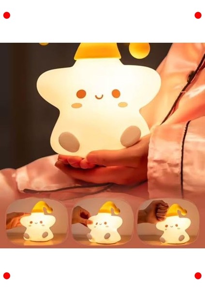 Dokunmatik Çocuk Gece Lambası - Rgb Modlu USB Şarjlı indirimleri