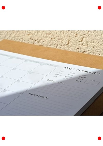 3'lü Masaüstü Planlayıcı Seti: Günlük, Haftalık, Aylık modelleri