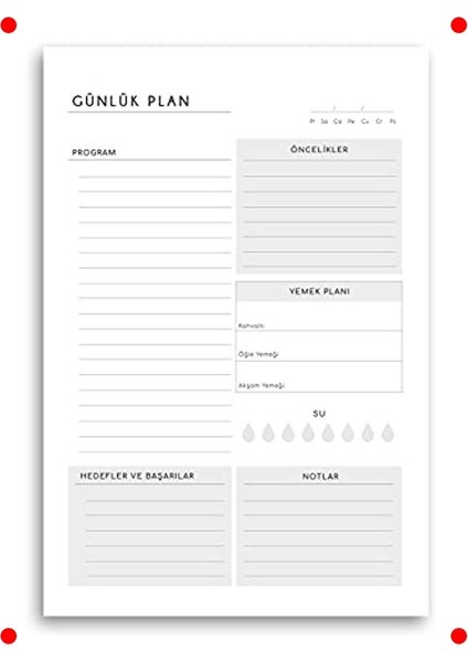 3'lü Masaüstü Planlayıcı Seti: Günlük, Haftalık, Aylık fırsatları