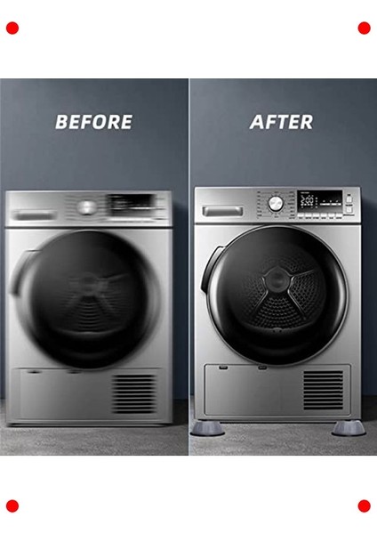 Çamaşır Makinesi Titreşim Önleyici Ayak Pedleri (4'lü) modelleri