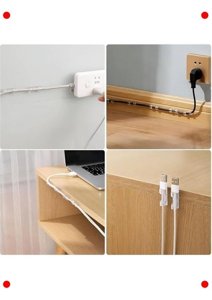 60 Adet Kablo Düzenleyici ve Sabitleyici Klips Seti fiyatları