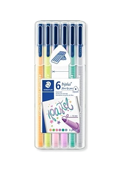 323 SB6CS01 Triplus Üçgen Keçeli Pastel Renk 6&apos;lı Set fiyatları
