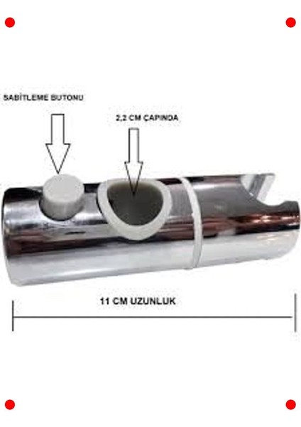 Ayarlanabilir Duş Başlığı Mafsalı (11 Mm) fiyatları