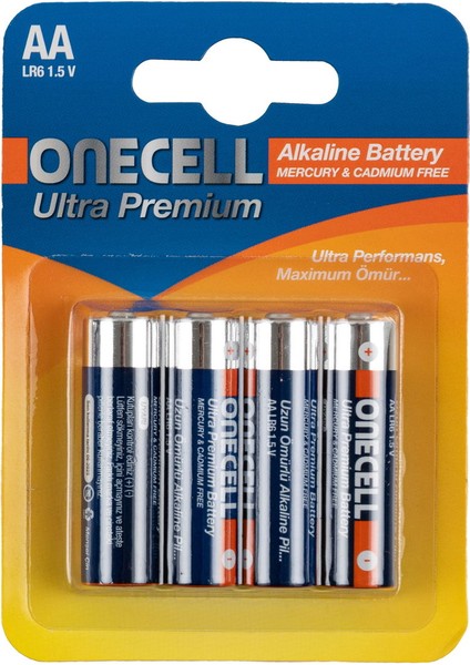 Ultra Premium Alkalin 1,5 V. 4'lü Aa Boy Pil