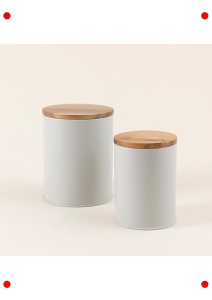 Akasya Desenli Metal Kavanoz - 16X14 cm indirimleri