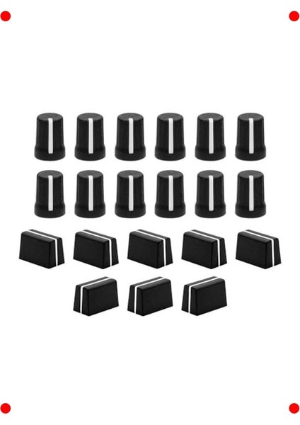 Kırmızı Pro Dj Kontrolör Düğme & Fader Seti fiyatları