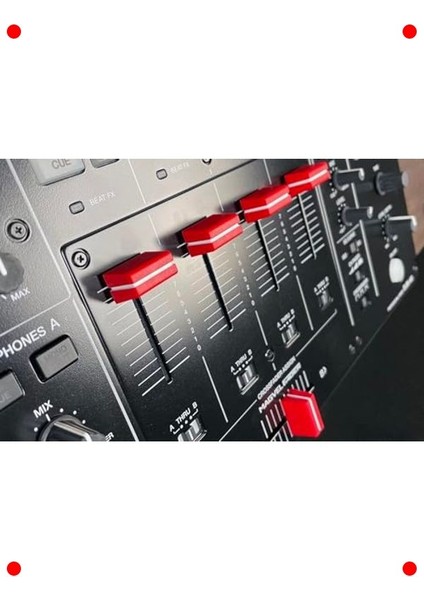 Kırmızı Pro Dj Kontrolör Düğme & Fader Seti modelleri