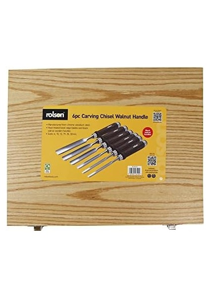 56120 Carving Chisel Set Handles,, 6pc modelleri