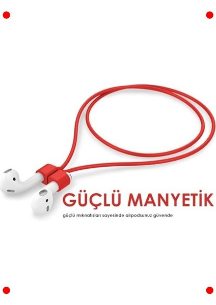 Kablosuz Kulaklık Mıknatıslı Askı - Kırmızı fırsatları